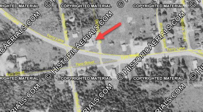Carlsons Motel (Douds Motel) - 1975 Aerial (newer photo)